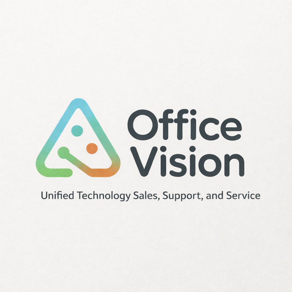 office vision logo and slogan design